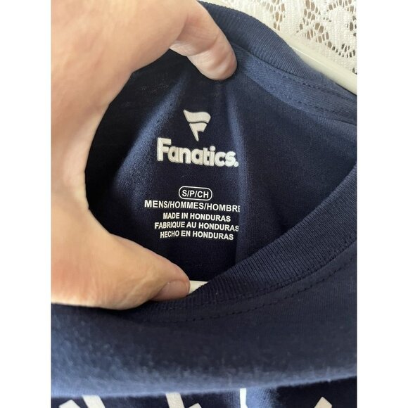 Cleveland Baseball Mens Long Sleeve T-Shirt Blue MLB Size Small - Picture 3 of 5